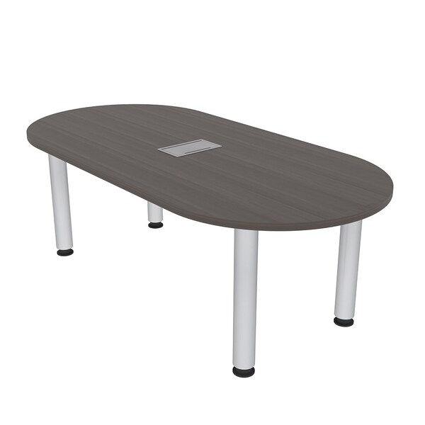33.5 in W, 59.5 in L, 29 in H, Engineered Wood Top, Brown